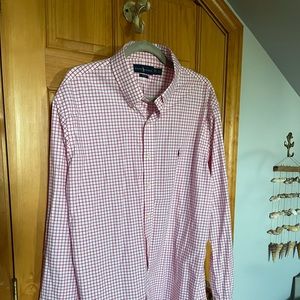 Ralph Lauren Polo Button Down Dress Shirt XXL Slim